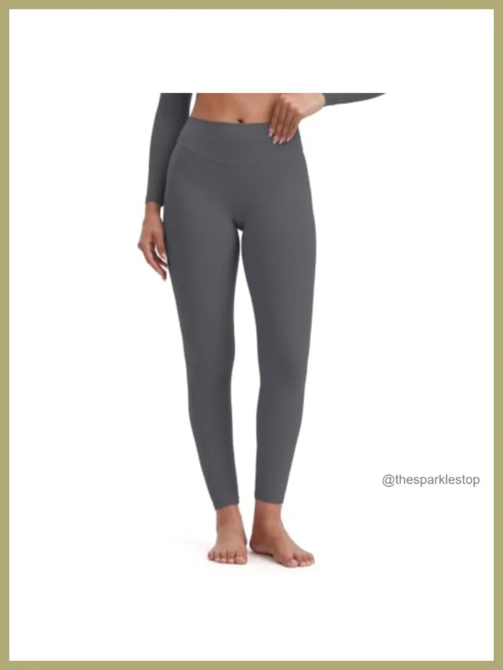 Lumastretch Luxe Fabric High-Waisted Yoga Leggings with V-Back Seam Squat-Proof